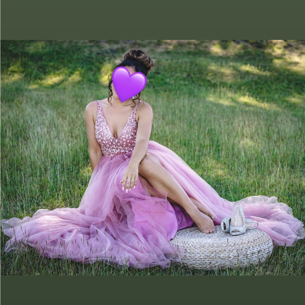 Elegant Pink Evening Gown